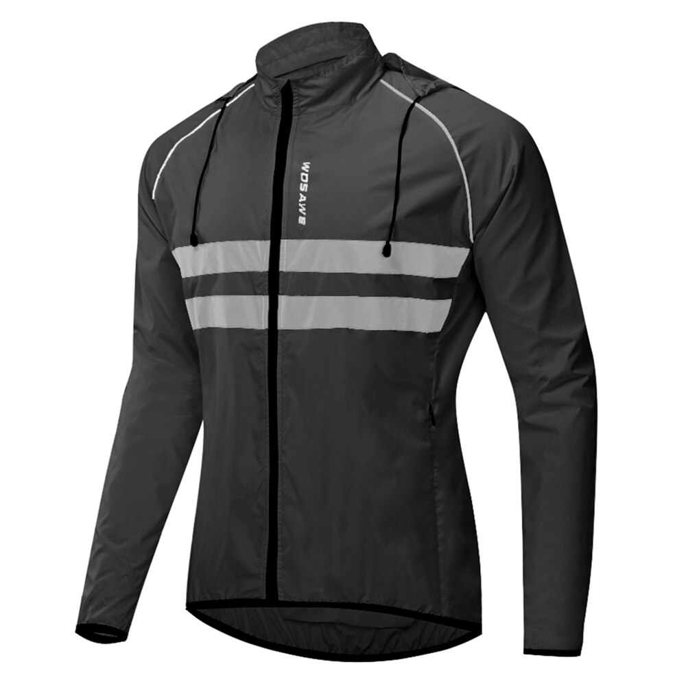 Outdoor Sport Mannen Winddicht Hooded Fietsen Jas Grandado