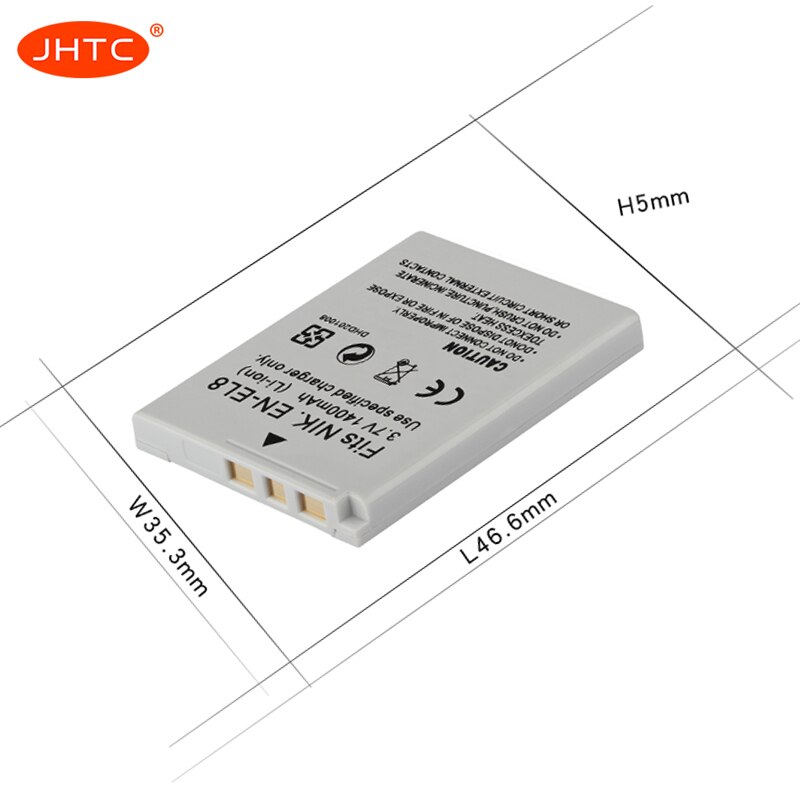 EN EL8 Camera Battery EN-EL8 1400mAh For NIKON CoolPix P1 P2 S1 S2 S3 S5 S50 S51 S52 PM087 MV12 Batteries