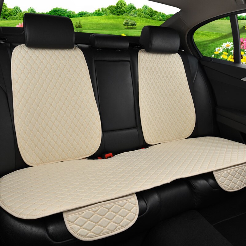 Car Seat Cover Protector Auto Flax Back Rear Backrest Seat Cushion Pad for Auto Automotive Interior Truck Suv or Van