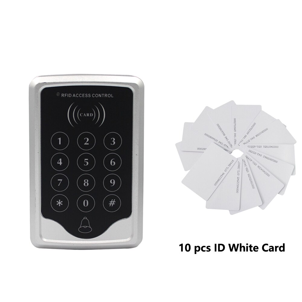 1000 User 125KHz Proximity Access Controller System Opener Door Digital Panel Electronic Door Lock Smart Reader Keypad: C10 and 10 card