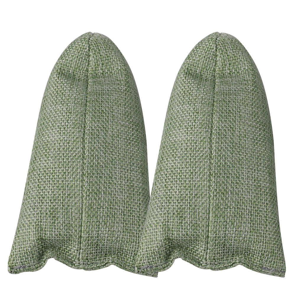 2 Pcs Bamboo Charcoal Bags Shoe Stoppers Expansion Deodorant Package Air Purification Bag: Green