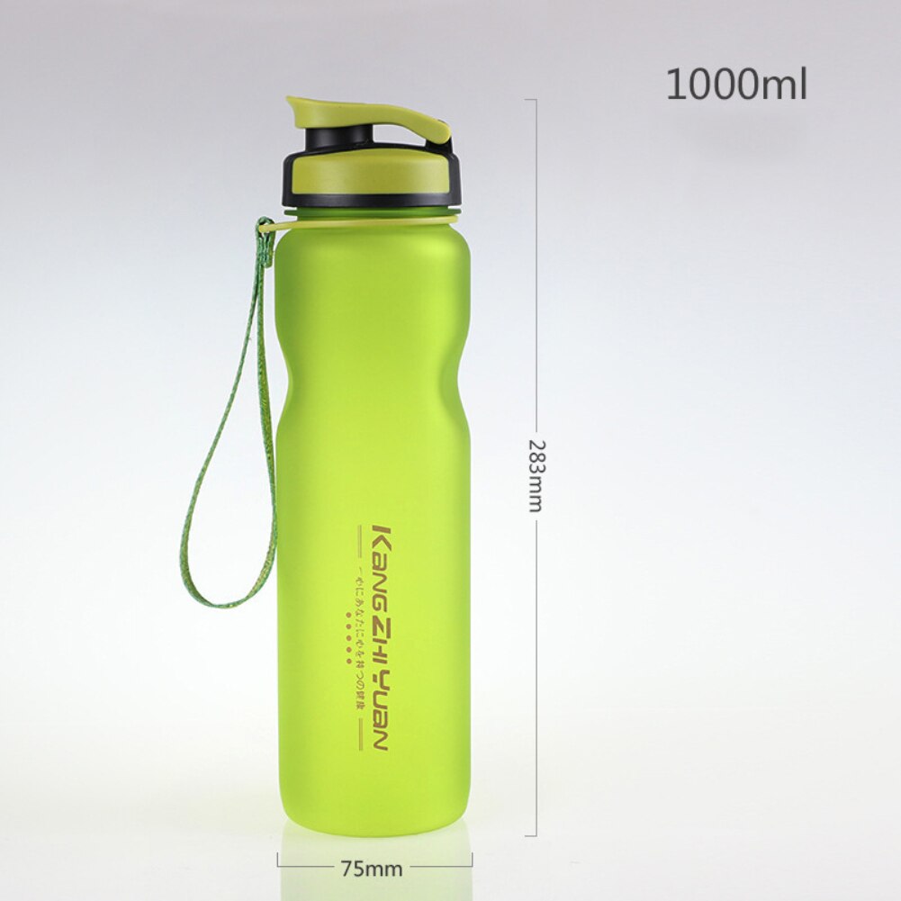 1L Explosion Sports Water Bottles Protein Shaker Outdoor Travel Portable Leakproof PC Protable Drink Bottle: Green
