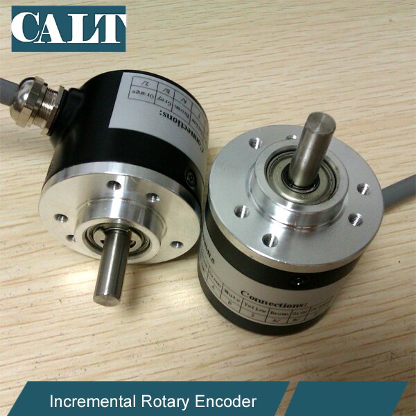 Optical Incremental Rotary Encoder line driver output 38mm outer 6mm shaft similar to Omron E6B2 encoder