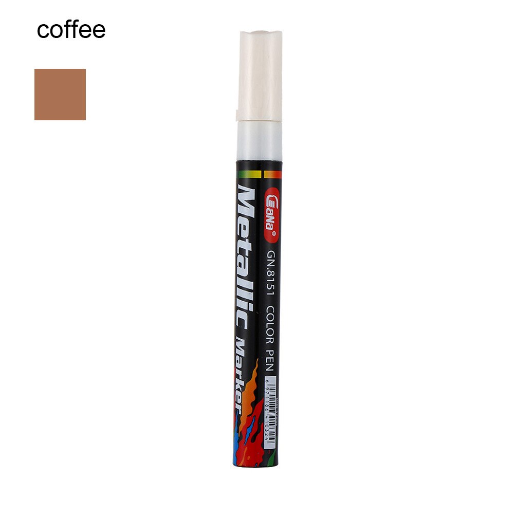 1PC Waterproof Auto Car Coat Painting Pen Touch up Scratch Clear Repair Remover Marker Car Motorcycle Tools Accessories: Coffee