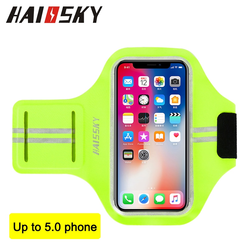 Haissky Universele 5 &#39;&#39;Waterdichte Sport Armband Tas Running Jogging Gym Arm Band Mobiele Telefoon Bag Case Cover Houder Voor iphone