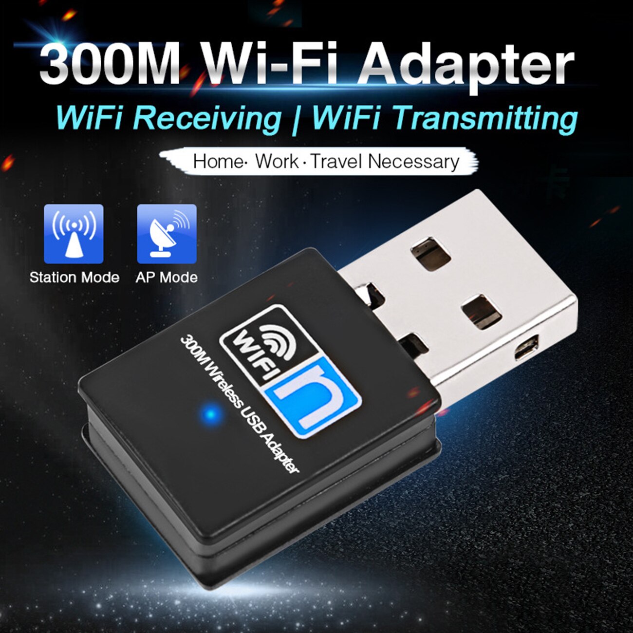 300Mbps Usb Wifi Wireless Adapter Mini USB2.0 Netwerk Lan-kaart Wifi Dongle Voor Pc Desktop Laptop Computer Windows