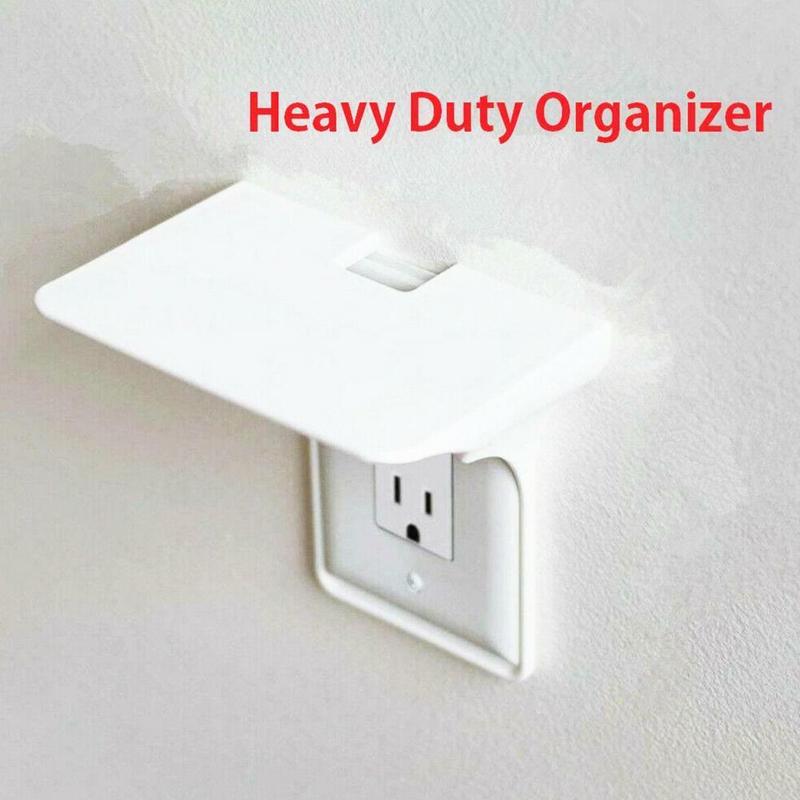 Switch Socket Rack Simple Wall Mounted Socket Storage Rack Charging Rack For Phone Charging Plug Holder