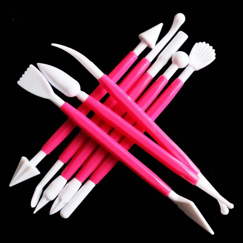 8 stks/partij 16 Patronen Fondant Cake Decorating Bloem Suiker Ambachtelijke Modelling Gereedschap Klei Fondant Cake Decorating Tool