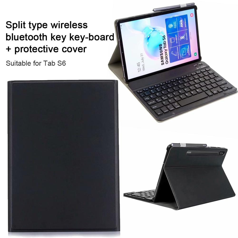 SM-T860 Bluetooth Wireless Keyboard for Samsung Tab S6 Tablets Wireless Bluetooth Keyboard with Faux Leather Protective Case