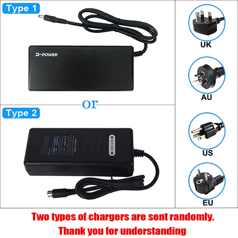 Universal Ebike Battery Charger 36V 48V 52V 2A Electric Bike E-Bike E Bike Lithium Ion Battery Charger for Electric Bicycle