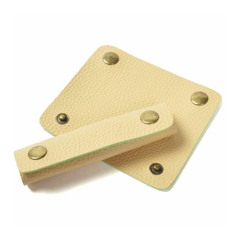 Poignée de bagage en cuir, valise enveloppante, poignée de protection, sangle d&#39;épaule pour poussette: Beige