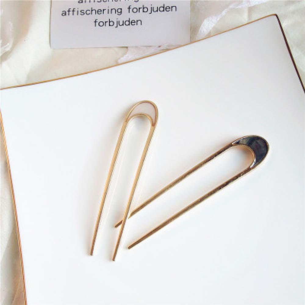 Femmes filles Style japonais en alliage de métal u-forme pince à cheveux Vintage bâtons de cheveux pour femmes dame épingle à cheveux chignon Style outil chapeaux
