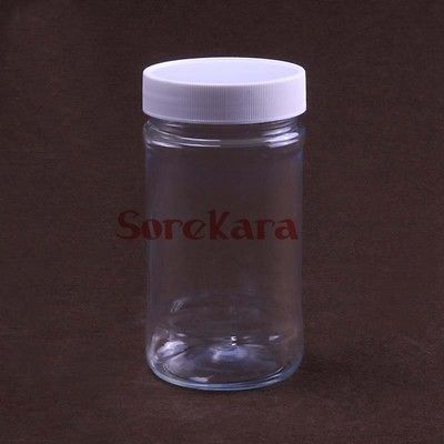 10pcs 150ml Clear plastic Bottle Reagent Bottle Sample Vials Plastic Lid Screw Cap Screw On Cover
