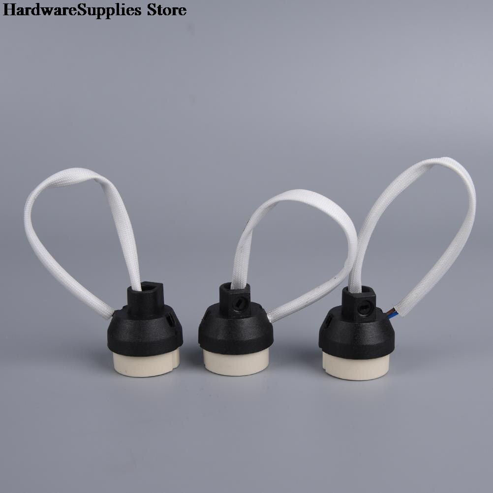 Gu10 sokkel adapter ledningskontakt porselen halogen  gu10 lampeholder lampeholder for led spot lyspære keramisk