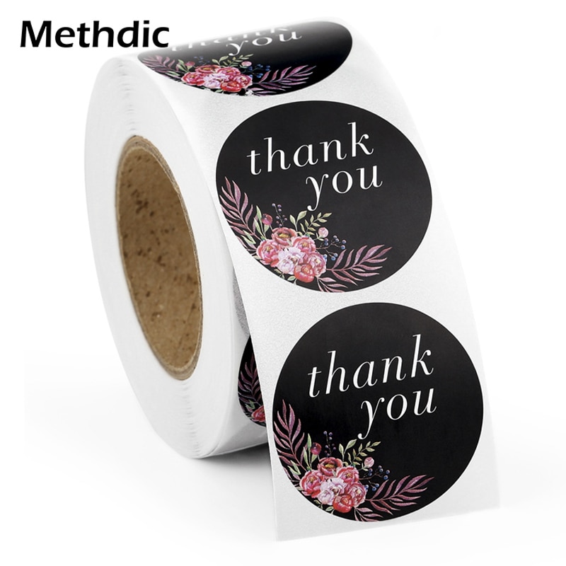 Methdic 500 Stickers Dank U Stickers Dank U Kaarten Voor Gunsten Dank U Label