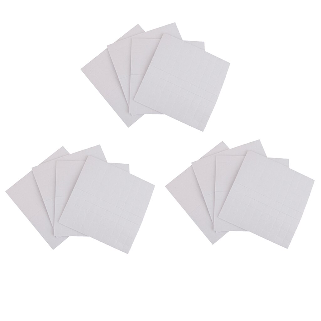 36Pcs Double Sided Self Adhesive Foam Pads Square Sticky Fixer 3D Effect 2mm