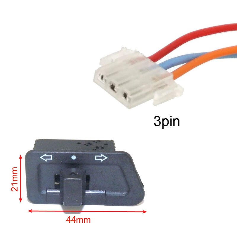 Motorfiets Hoorn Licht Richtingaanwijzer Hoge Dimlicht Knop Start Schakelaar + Connecters 2/3/4pin Stekkers voor elektrische Scooter ATV Bromfiets: set 03