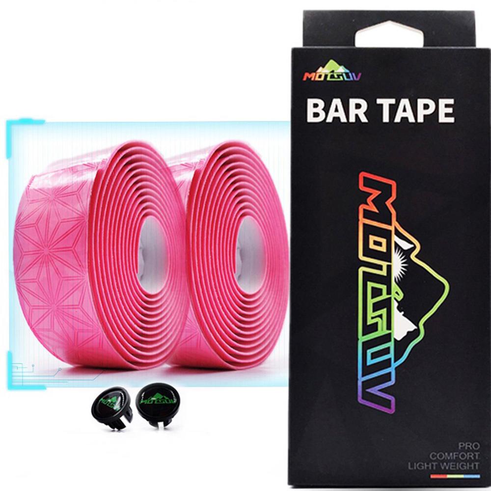 21.5*3cm Road Bicycle Handlebar Tape Belt Cycling Handle Bar Grip Wrap Anti-slip Anti-sweat Strap 2 Bar Bike Accessories: Pink