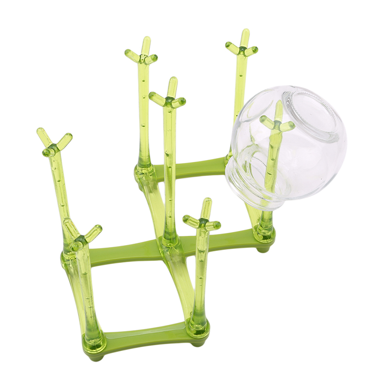 1Pc Foldable Capacity Drying Rack Cup Grass Bottle Kitchen Holder Dryer Useful Storage rack