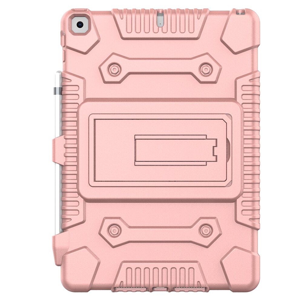 Etui na tablety stojak pokrywa silikonowa osłona ekranu Tablet Holer futerał ochronny NIN668: rose golden Ipadpro1
