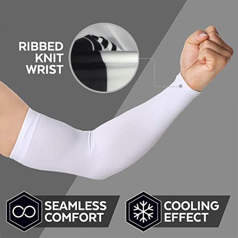 Rękawy naramienne chroniące przed słońcem UV dla mężczyzn i kobiet sportowe sportowe kompresyjne naramiennik chłodzący robić koszykówki, biegania, jazdy na rowerze