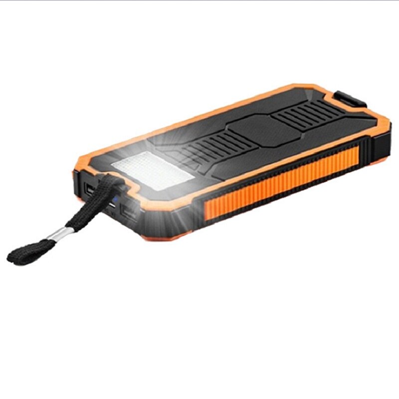 8000mAh Portable Solar Power Bank Outdoor External Battery Charger for iPhone Samsung Huawei Smartphone Xiaomi Outdoors Camping