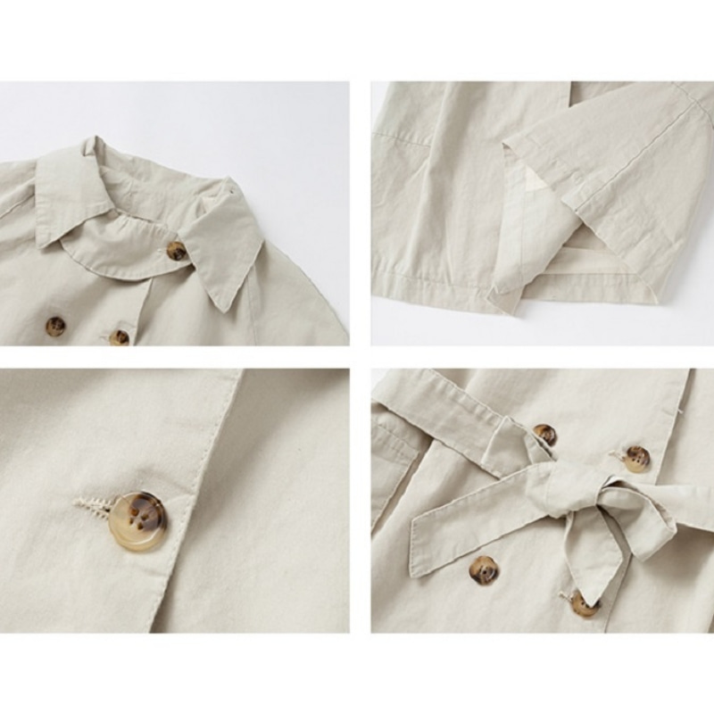 Mode Baby Meisje Jongen Katoen Geul Jas Lange Baby Peuter Windscherm Jas Lente Herfst Kind Stof Jas Kleding 2-7Y