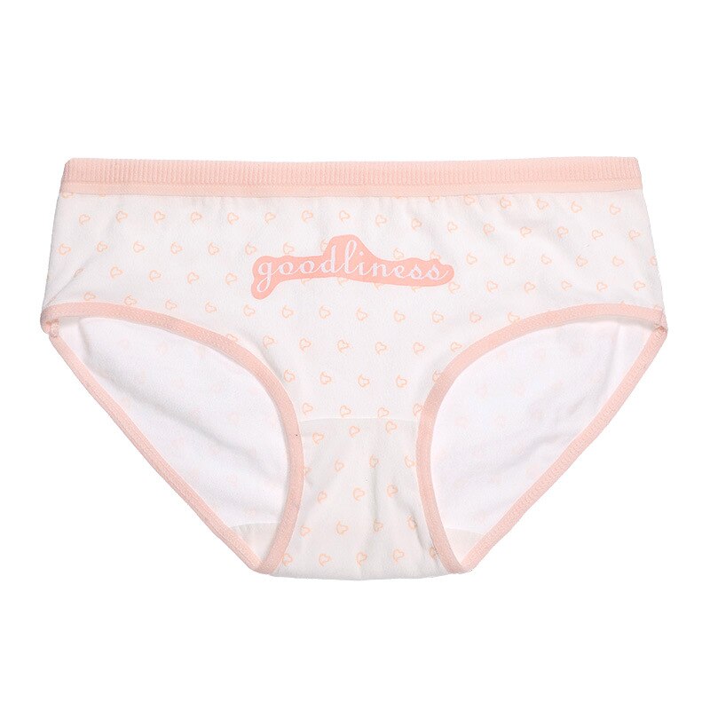 Vrouwen Katoenen Ondergoed Zacht Meisjes Brief Gedrukt Gestreepte Slipje Slips Vrouwelijke Menstruatie Lingerie: N33-2