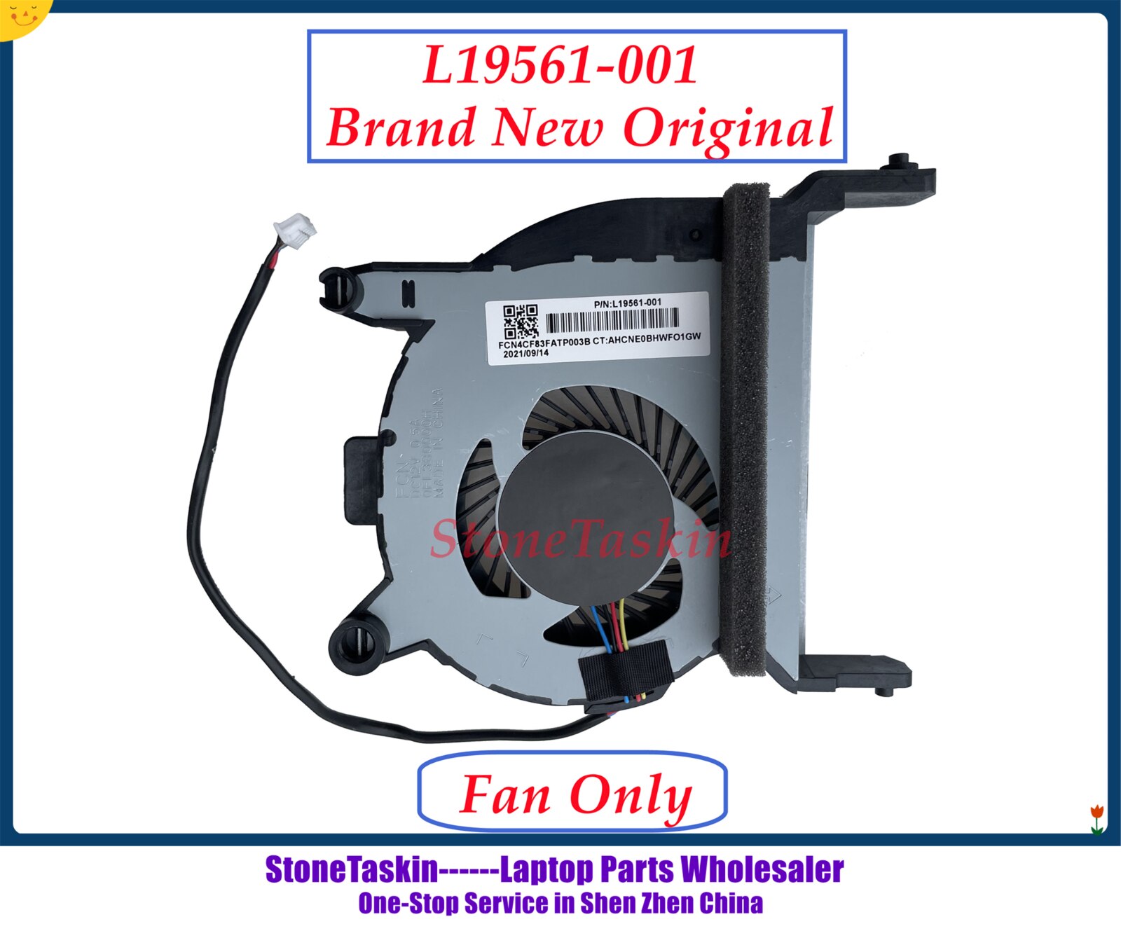 StoneTaskin L19563-001 L19561-001 For HP EliteDesk 800 400 G4 Heatsink with Fan radiator Original 100% Tested: Fan Only