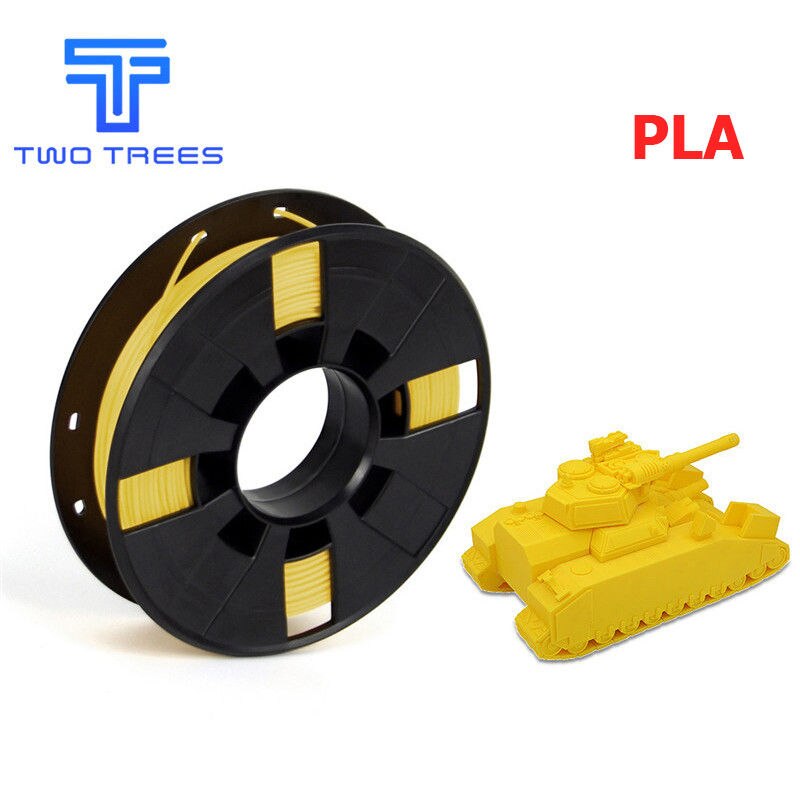 3d printer 0.2/ kg glødetråd diy multi-farver valgfri pla / abs 1.75 til makerbot reprap plastruller gummi forbrugsmateriale: Pla gul