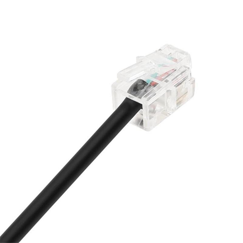 RJ9 4P4C Male To Dual Female Ports Connector Telephone Adapter Cable Wire Telephone extension Cord