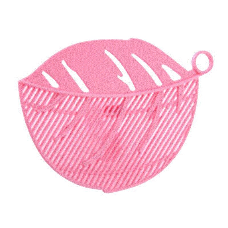 Keuken Accessoires Wassen Rijst Zeef Schoon Koken Tools Duurzaam Bladvorm Creatieve Ontworpen Rijst Reiniging Clips Keuken Gadgets: Pink