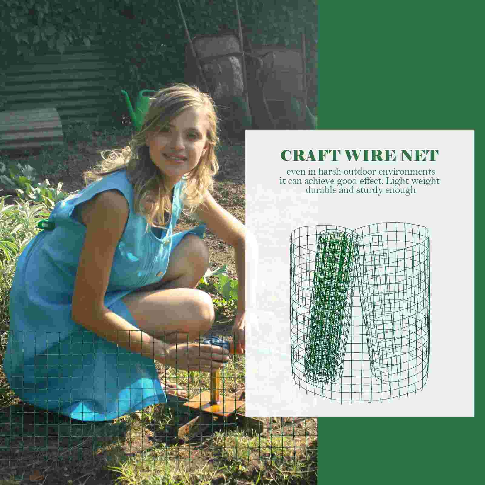 Vinyl Coated Galvanized Roll Garden Fence Iron Wire Mesh For Garden Use