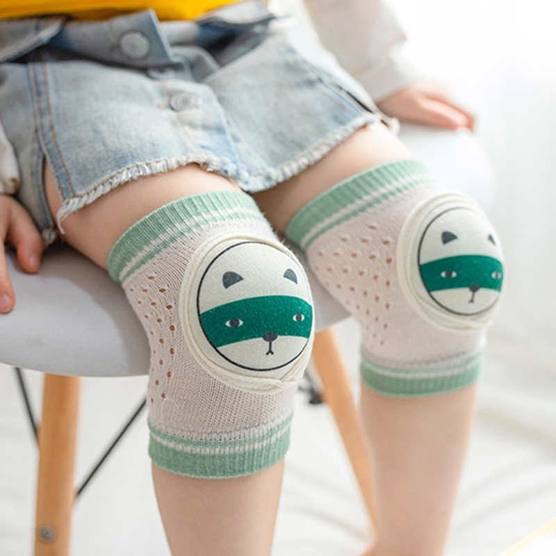 Warmom Baby Knee Pads Mesh Thin Cotton Breathable Baby Crawling Toddler Anti-falling Infant Toddler Kneepads