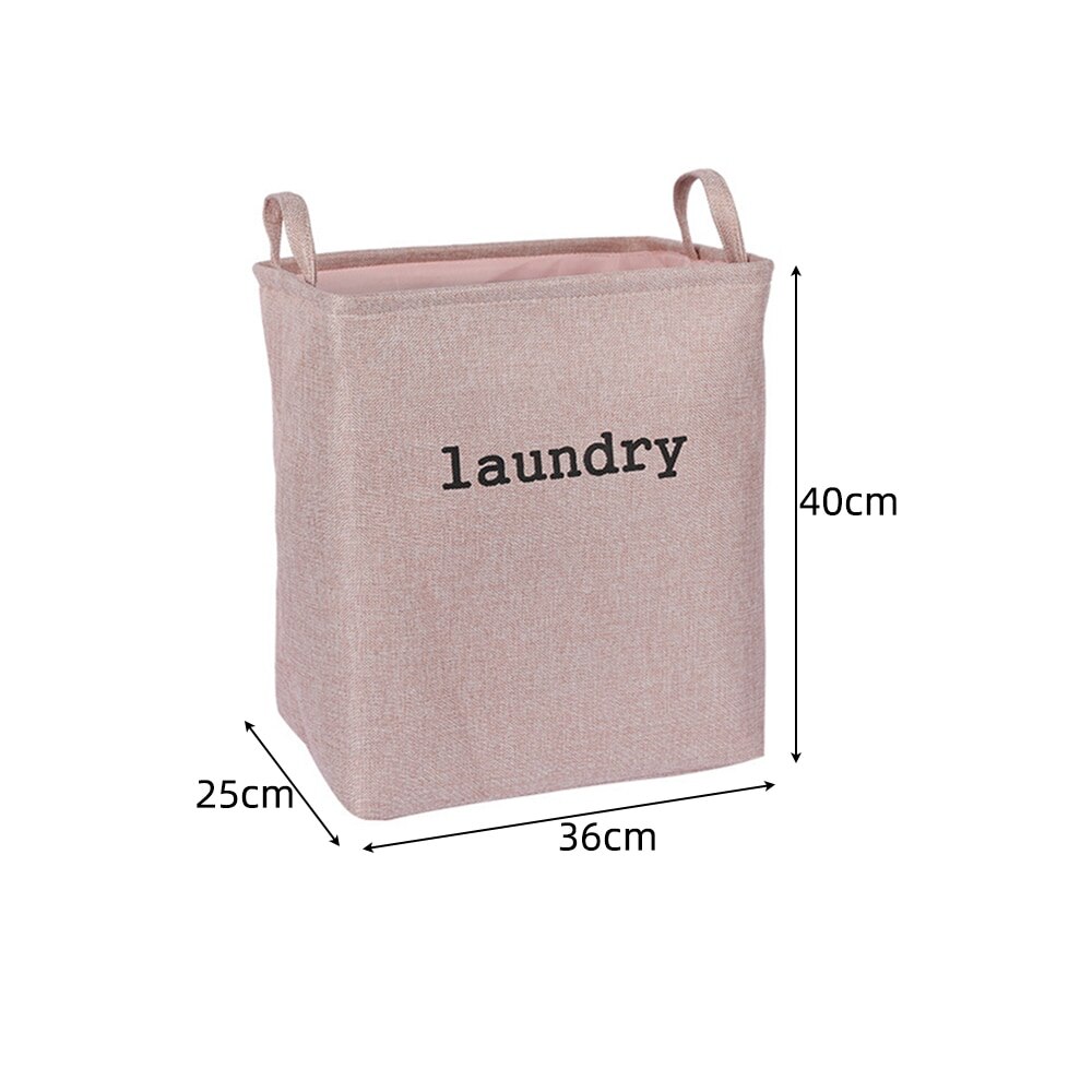 Cesto para ropa sucia plegable de goma EVA con asa, cubo cuadrado de almacenamiento para el hogar, textil, bolsa de almacenamiento de juguetes para mascotas, gran capacidad: A2 40x25x36cm