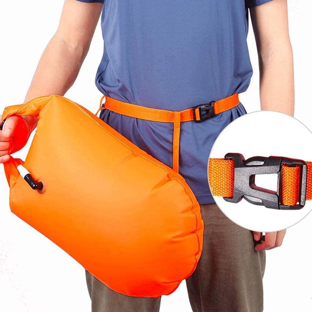 Swim Float Premium Waterdichte Opblaasbare Dry Bag Zwemmen Boei Voor Open Water Zwemmers