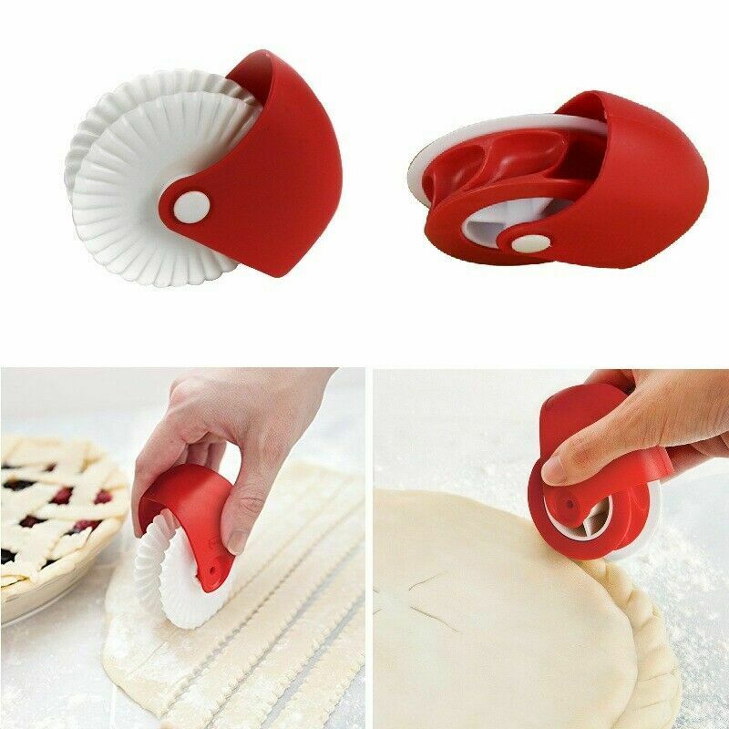 3pc/set Kitchen DIY Pizza Pastry Lattice Cutter Pastry Pie Decor Cutter Wheel Roller For Pizza Pastry Pie Crust Baking Tools