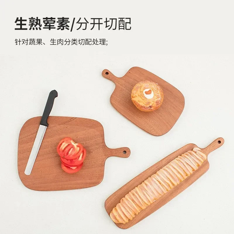 Küchen Holz Hack klötze Buche Walnuss Schneide brett Pizza Brot Obst Sushi Tablett hängen rutsch feste Küchengeräte
