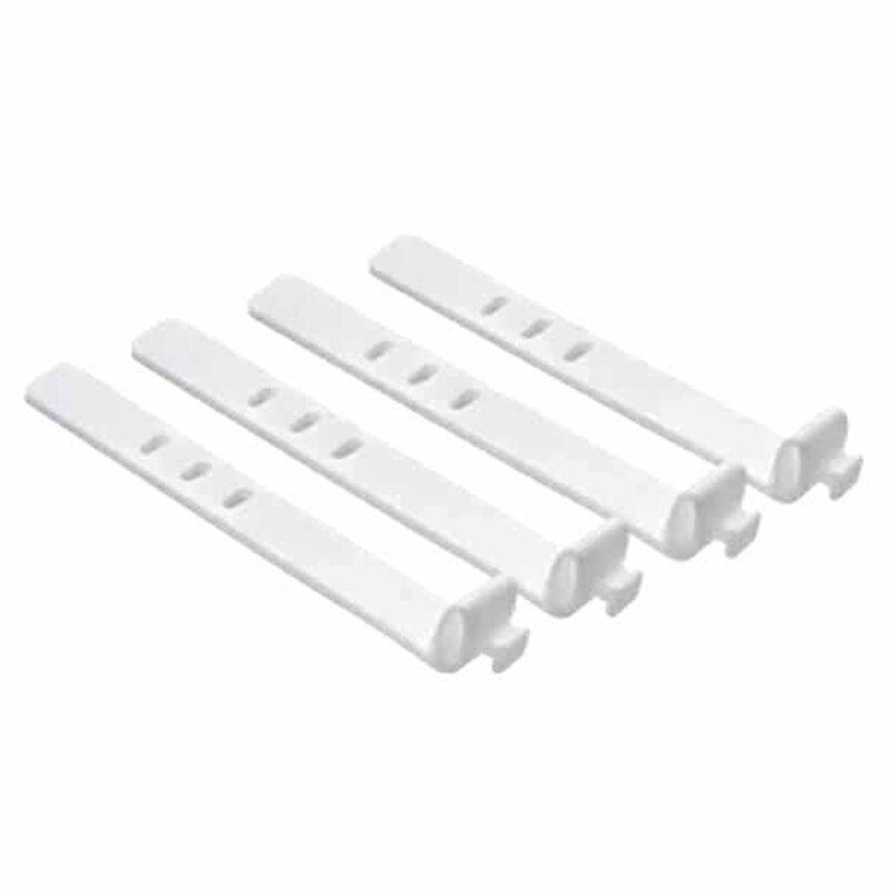 4 stk silikon kabel arrangør usb datapakke ledning vikler ledning beskytter holder kontor stasjonær pult sett tilbehør forsyninger: Hvit