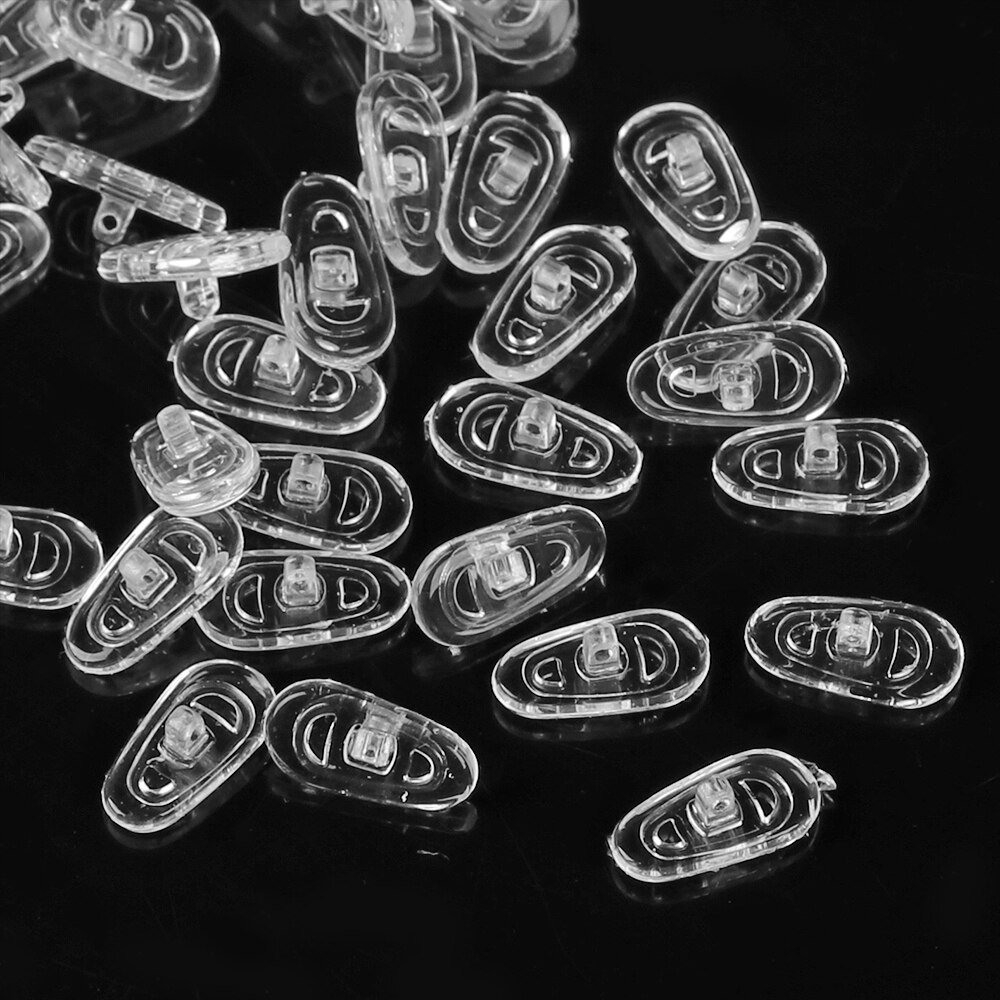 25 Paar Siliconen Neus Pads Schroef Extra Soft Brace Ondersteuning Pad Voor Bril Zonnebril Eyewear Accessoires S/L Maat