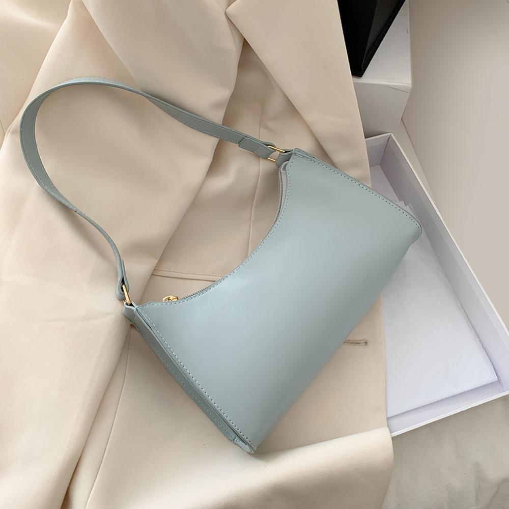 Einfarbig PU Leder Schulter Taschen Für Frauen Schlinge Handtaschen und geldbörse Kleine Reise Hand Tasche Dame Crossbody-tasche tasche: Blau