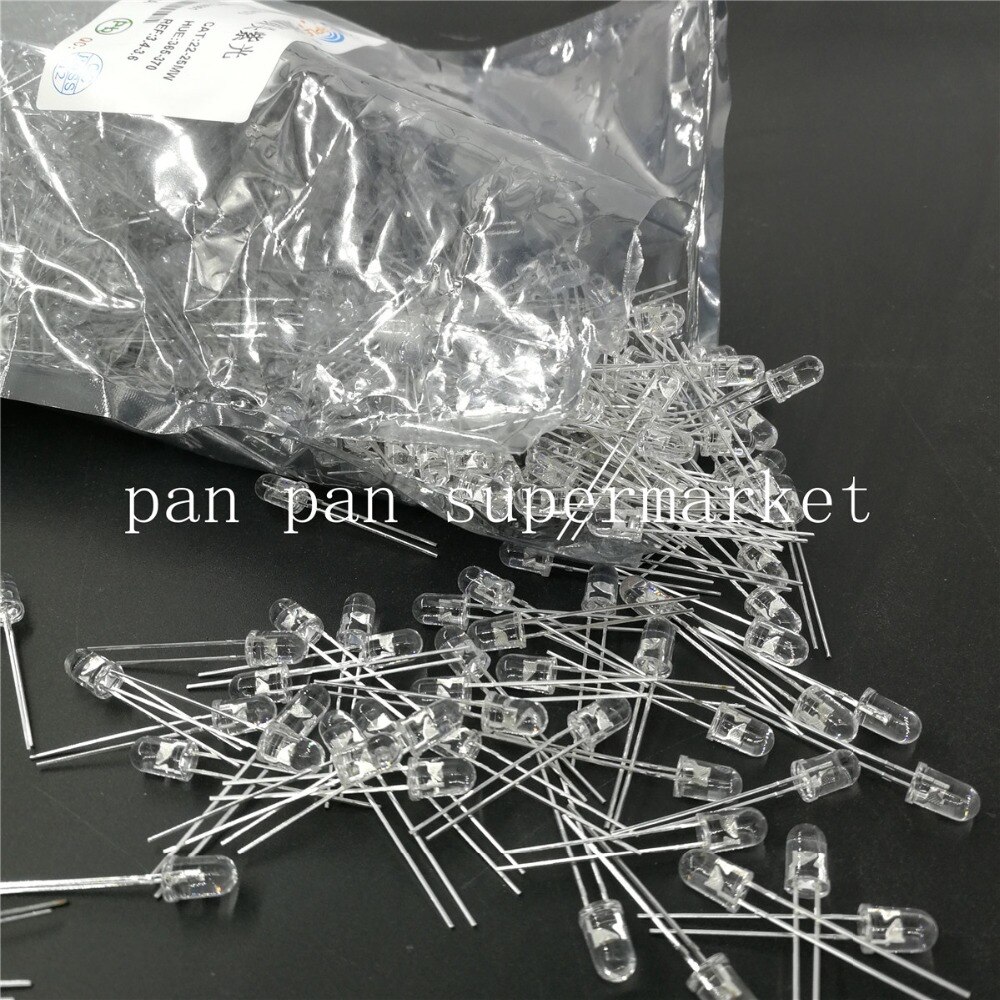 100 pcs 5mm Ultraviolet 395nm 400nm UV LED Diode Light Emitting Lamp 5mm UVLED (Ultra Violet Paars 5mm Ronde Water Clear Lens)