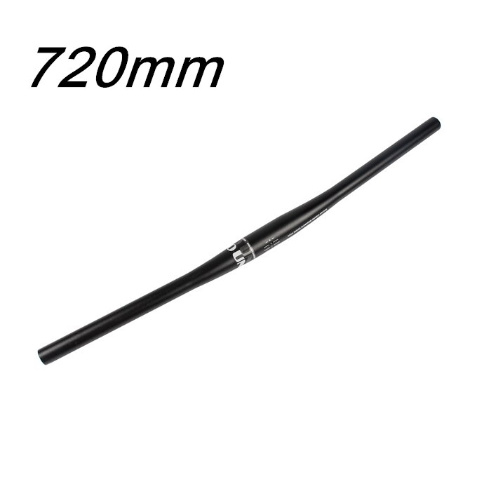 UNO – guidon de vtt en alliage d'aluminium, Logo blanc, barre à une forme, 31.8x640/680/700/720/740mm: 720mm Straight Bar