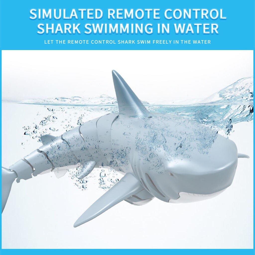Radio Remote Control Electronic Shark Fish Boat Durable 4 Channel Underwater Toys For Kids Birthday party Christmas