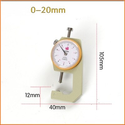 0-30 MM 0.1 MM précision épaisseur jauge calibrateur épaisseur mètre cadran testeur outil de mesure: 30030006  0-20MM