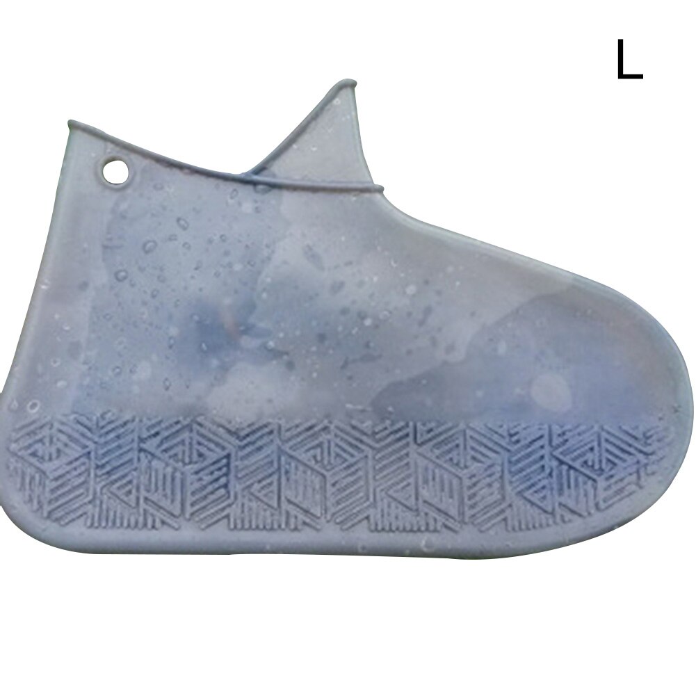 Silicone Overshoes Reusable Waterproof Shoes Covers Rain Boots Non-slip Covers WXV: Black L