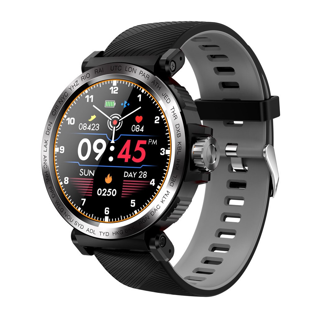 full screen touch waterproof men's sports heart rate monitor smart watch sports performance#30