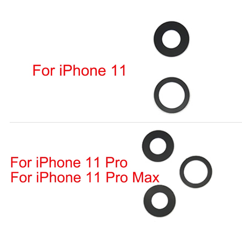 Achteruitrijcamera Glas Lens Voor Iphone 11 Pro Max Back Camera Lens Glas Met Sticker Voor IPhone11 11pro Max Spare onderdelen