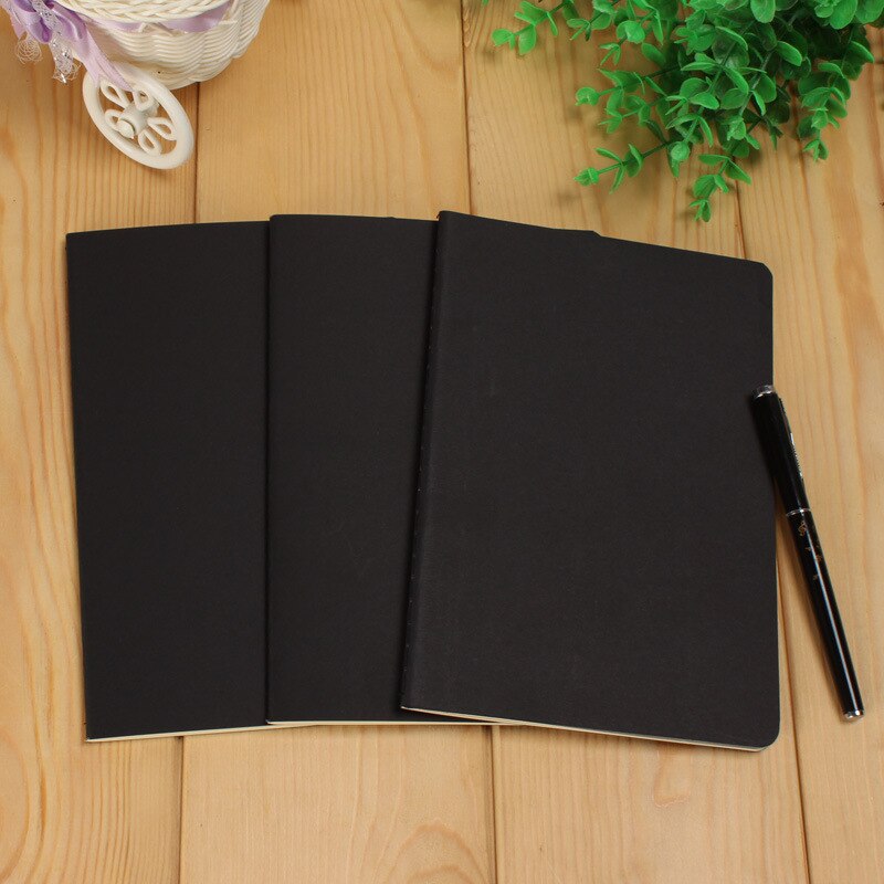 A5 B5 Notebook 76 Pages Blank Inner Page Daily Writing Planner Journal Notepad Drawing Painting Sketchbook School Office Supply