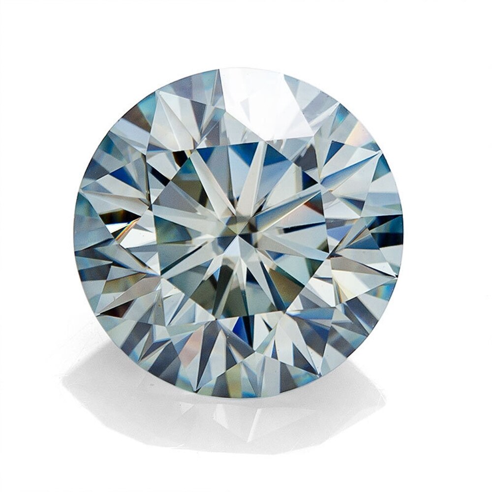 Baby Blauw 5.0Mm Moissanite Losse Stenen Voor Engagement Ronde Briljant Uitstekende Cut Solitaire Lassen Diy